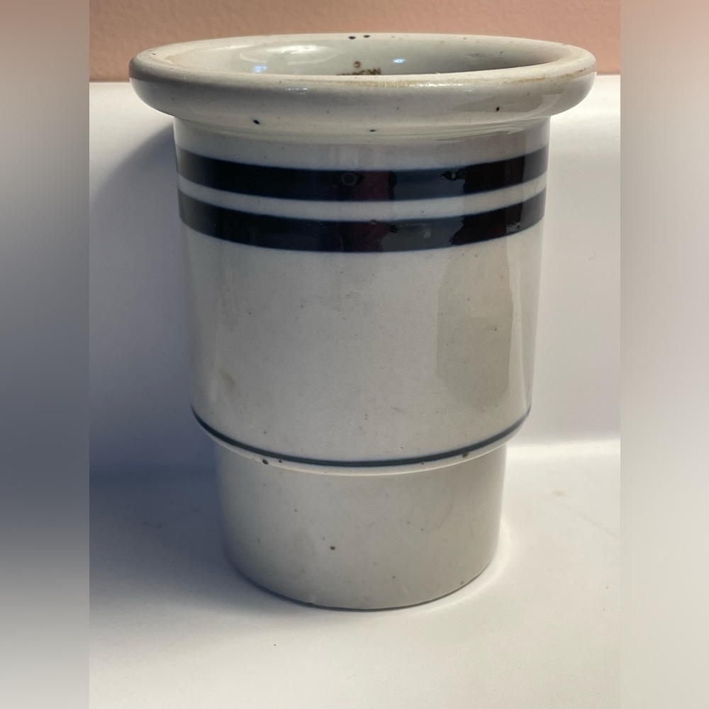 Dansk International Designs LTD NR/ Japan Blue Striped Ceramic Utensil Holder